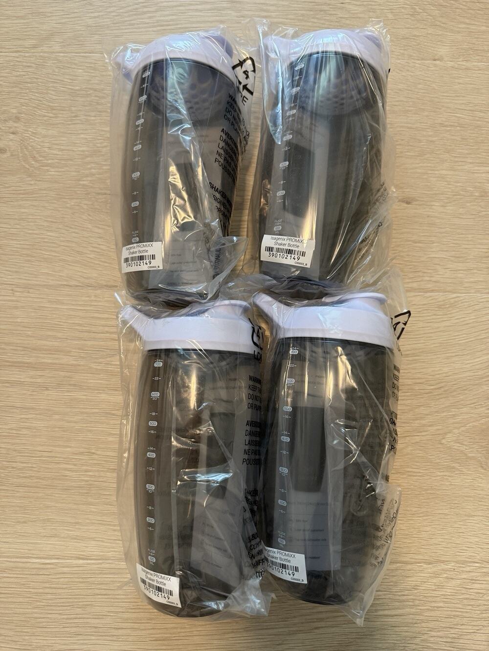 Isagenix PROMiXX Premium Shaker Bottle Cup 24 oz BPA-Free Brand New Set Of 4